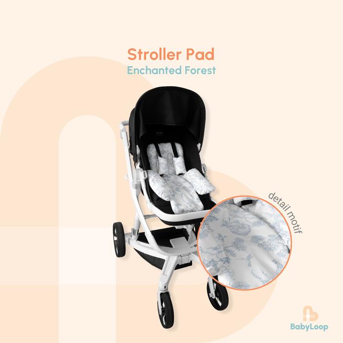 Gambar Alas Stroller - Stroller Pad Printed Fabric - Baby Loop - Forest Blue dari Baby Loop Authorized Reseller undefined Tokopedia