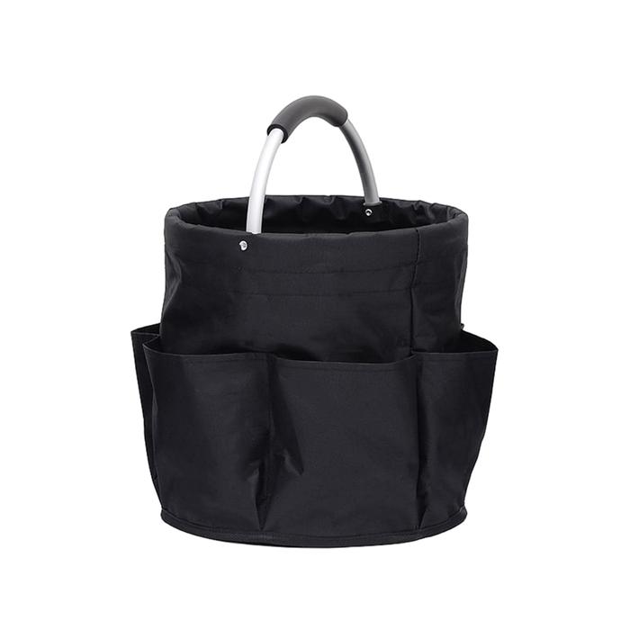 Gambar Storage Basket Picnic Basket Portable Oxford Cloth Picnic Bag Washing Storage Travel Swimming Tool Storage Bag - black dari FYN KOPER undefined Tokopedia