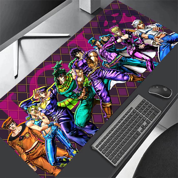 Gambar Anime Cartoon Dazzling Cool Mousepad Jojo Bizarre Adventure Cabinet Keyboard Gaming PC Accessories Thickened Soft Mouse Pad XXL dari TRESNOWES undefined Tokopedia