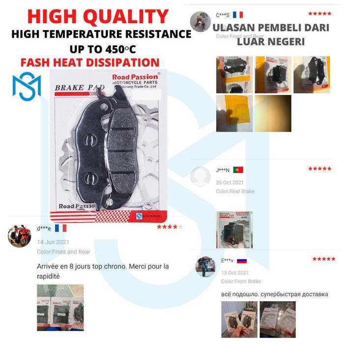 Gambar KAMPAS REM UNTUK APRILIA SR Compact GT Sport 200 2021 - 2024 HIGH TEMPERATURE RESISTANCE - DEPAN dari Wakatobi Jaya Motor undefined Tokopedia