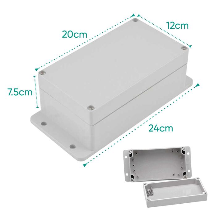 Gambar Duradus Box Panel Listrik Outdoor Kotak Terminal Kabel Junction ABS Anti Air Waterproof IP65 - 20x12x7.5 cm dari TimeMachineIndonesia undefined Tokopedia