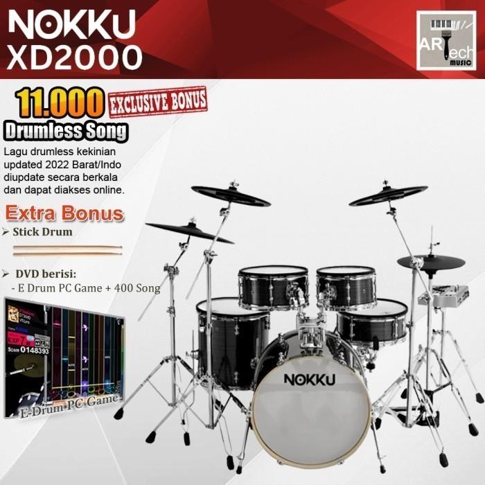 Gambar Drum Elektrik NOKKU XD2000 Standard / XD 2000 / X D2000/ XD-2000 EDrum - Black dari Artech Music undefined Tokopedia