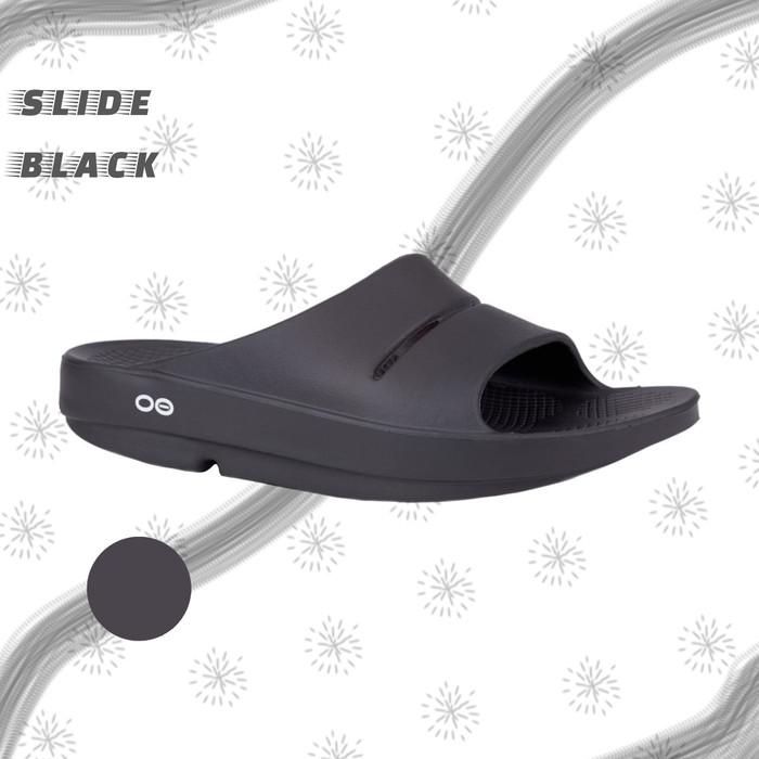 Gambar [DAS3] OOFOS UNISEX SANDAL OOAH SLIDE BLACK - Black, 36 dari madruhon undefined Tokopedia