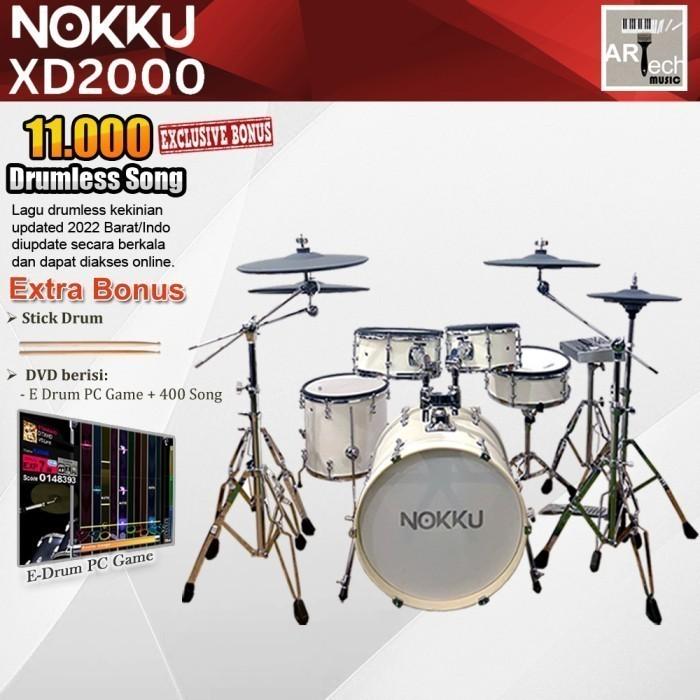 Gambar Drum Elektrik NOKKU XD2000 Standard / XD 2000 / X D2000/ XD-2000 EDrum - White dari Artech Music undefined Tokopedia