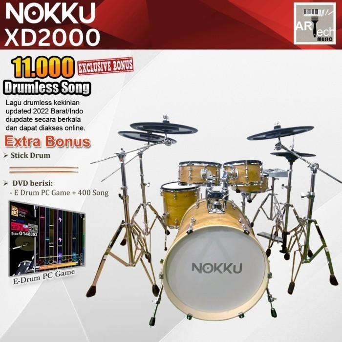 Gambar Drum Elektrik NOKKU XD2000 Standard / XD 2000 / X D2000/ XD-2000 EDrum - Wood dari Artech Music undefined Tokopedia
