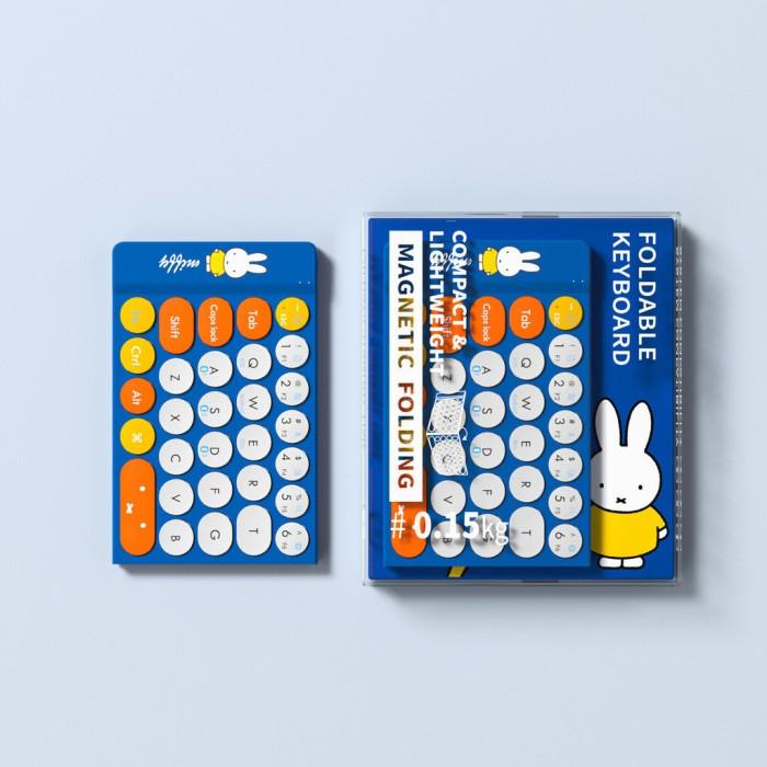 Gambar Miffy X MIPOW Mini Folding Keyboard For iPhone Slim Wireless Bluetooth Ipad Keyboard For IOS Foldable Keyboard Bluetooth Desktop - Blue dari lotipda undefined Tokopedia