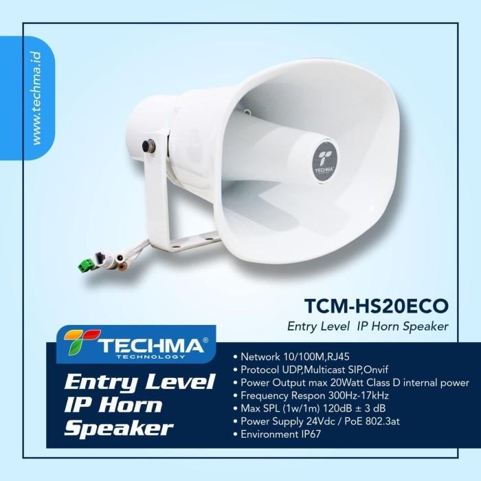 Gambar TECHMA IP Horn Speaker 20Watt outdoor - free cloud HS20ECO - IP Horn 20Watt dari JMEDIA DISTRIBUTOR undefined Tokopedia