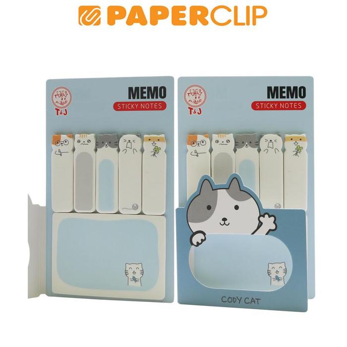 Gambar STICK NOTE / MEMO STICK T&J - TJ-602 CODY CAT dari Paperclip Indonesia undefined Tokopedia