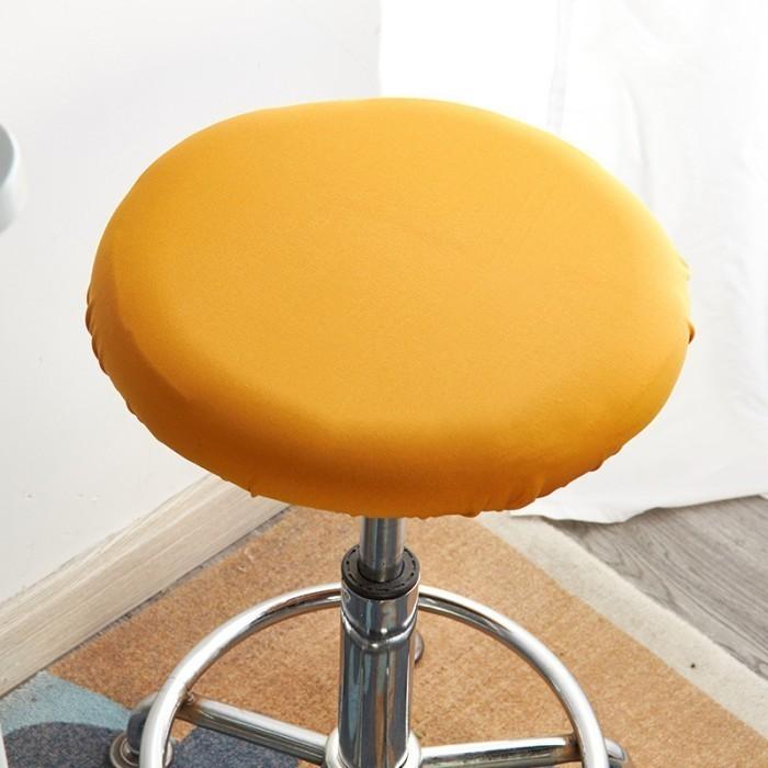 Gambar Cover Salon Bulat Sarung Kursi Bulat Elastis Bar Stool Cover Sarung - Kuning dari Adi-Star_NEW undefined Tokopedia