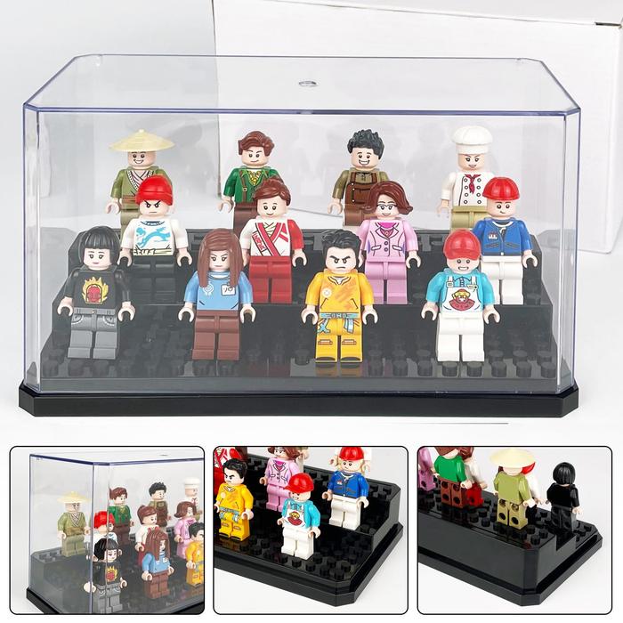 Gambar Acrylic Minifigures Display Case, Stackable and Dustproof Building Block Display Box for Lego Action Figure Toys Storage dari YELANAAA undefined Tokopedia