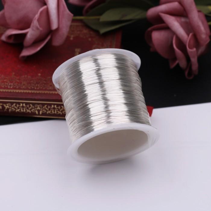 Gambar 100 Meter Kawat Tembaga Aksesoris 0.3mm Kawat Manik Manik - perak dari Mengirim-mall undefined Tokopedia