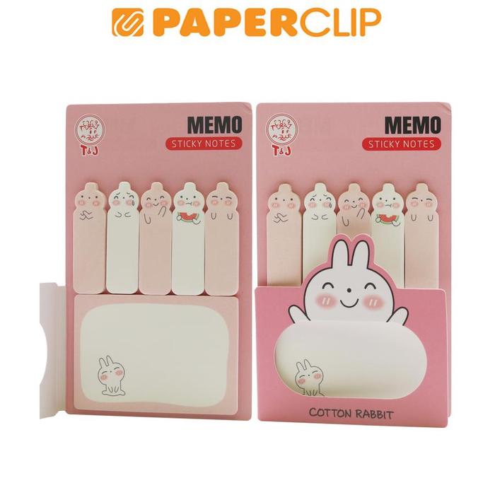 Gambar STICK NOTE / MEMO STICK T&J - TJ604 COTON RABIT dari Paperclip Indonesia undefined Tokopedia