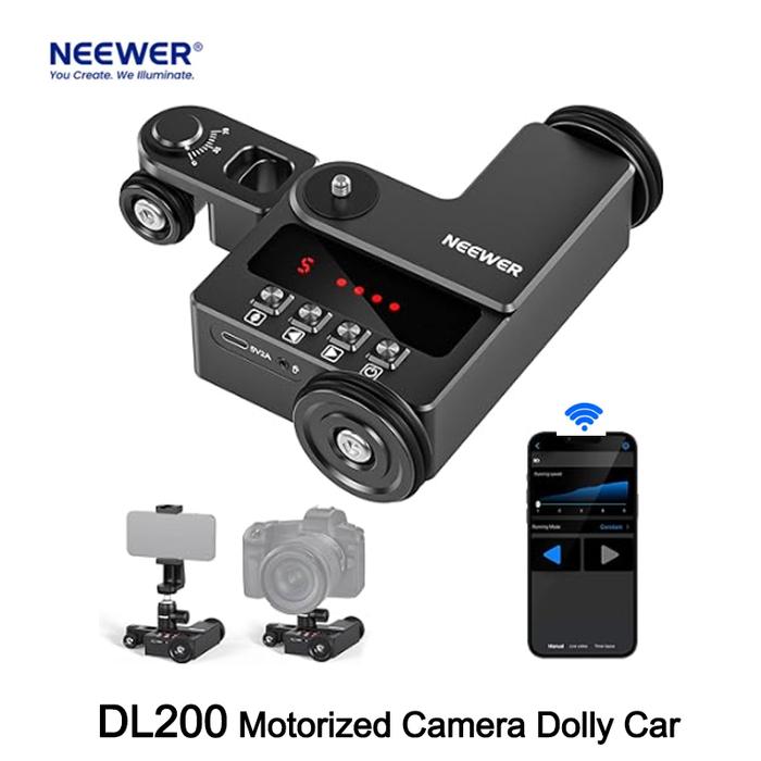 Jual Neewer DL200 Motorized Camera Slider Motor Dolly Car Rail
