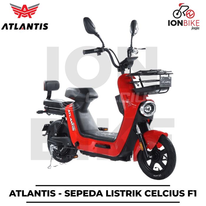 Gambar Sepeda Listrik Atlantis Celcius F1 500 Watt 48 Volt 12 Ampere F-1 Tenaga Besar Moped Ebike E Bike Elektrik Murah D60 D70 T70 T3s Pro T60 T80 - RED dari ION BIKE JOGJA OFFICIAL undefined Tokopedia
