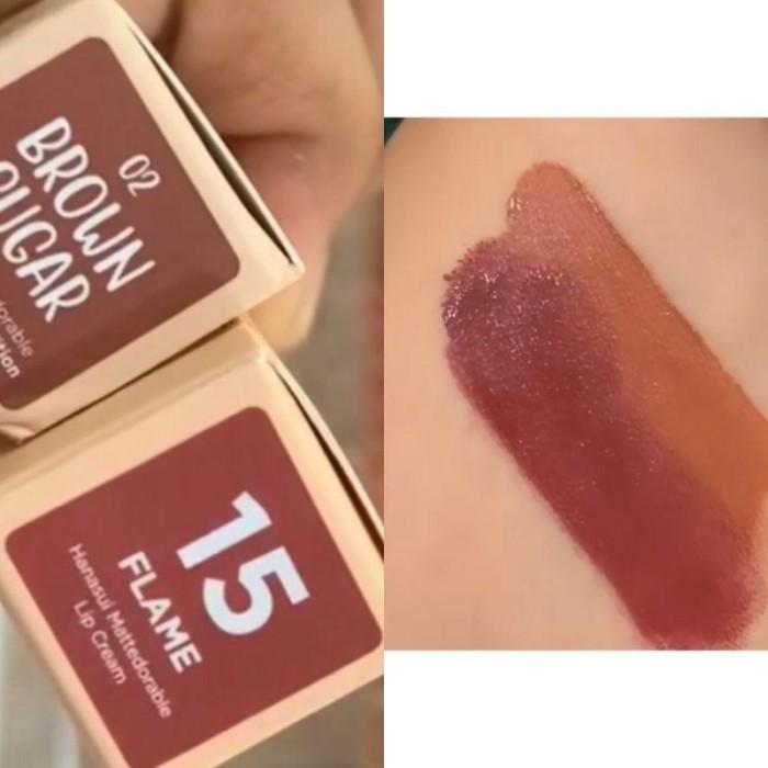 Gambar Paket Ombre Lip Cream Hanasui VIRAL-BEST SELLER Bibir Lipcream Lipstick Gloss Lipstik - 02BROW S+15FLAM dari Likestore.smg undefined Tokopedia