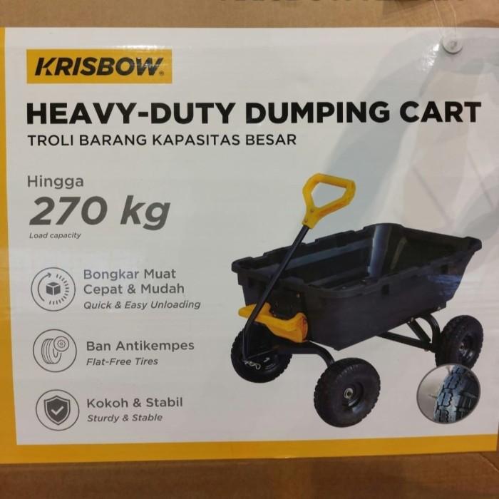 Gambar CO krisbow dumping cart troli bak keranjang dorong trolly besar dari Sealowe undefined Tokopedia