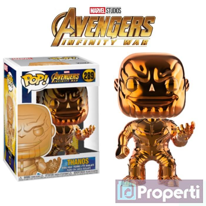 Promo Miniatur Avengers Infinity War #289 Thanos Orange Chrome