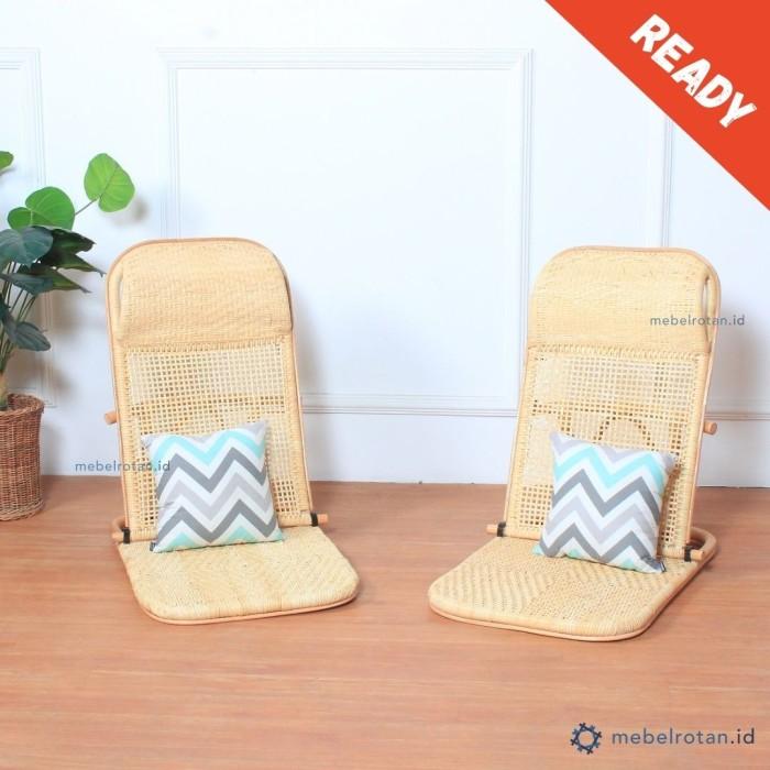 Gambar Kursi lesehan santai rotan | Kursi malas lantai dari VeliaaStoreee undefined Tokopedia