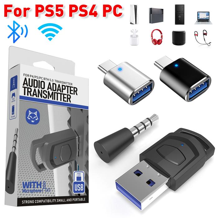 Ps4 Bluetooth Headphone Adapter Jual For PS5 PS4 PC Audio Adapter
