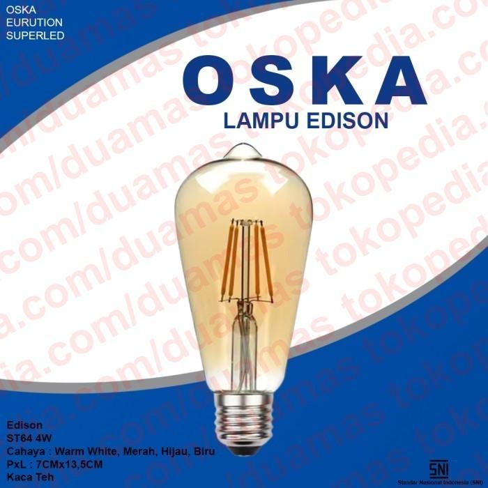 Jual OSKA Lampu LED Edison ST64 4Watt Lampu Hias Lampu Cafe