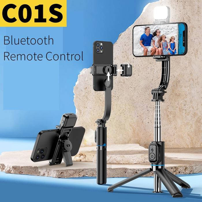 Jual C01S Handheld Stabilizer Gimbal Selfie Stick Bluetooth