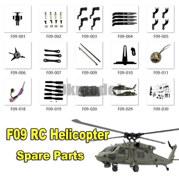 Jual YUXIANG F09 RC Helicopter Scale UH60-Black Hawk parts Shell