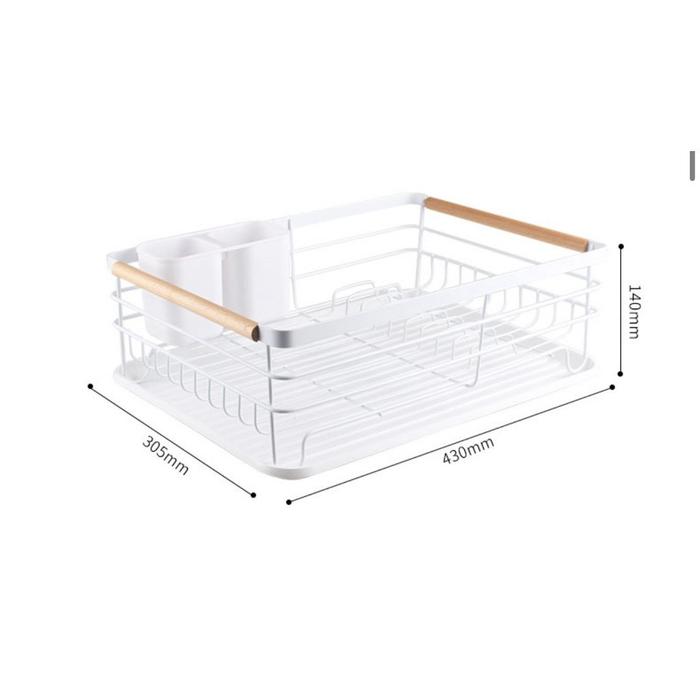 Gambar NYUNYUHOME Rak Dapur Nordic Style Stainless Rak Wastafel Rak Piring dan Peralatan Dapur Kokoh Kuat - 1 Susun Kayu, Hitam dari nyunyuhome undefined Tokopedia