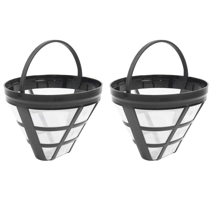 2pack No4 Reusable Coffee Maker Basket Filter For Cuisinart Ninja Filters  Fit Most 8-12 Cup Basket Drip Coffee Machine