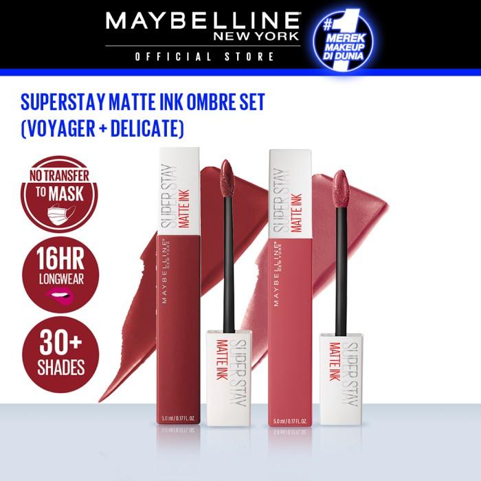 Gambar [Ombre Set] Maybelline Superstay Matte Ink Ombre Set [BARUU] - Voyage+Delicate dari abadi kop undefined Tokopedia