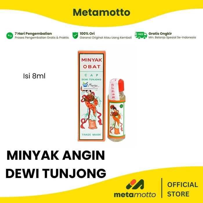 Gambar MINYAK ANGIN CAP DEWI TUNJONG / LOTUS ANGEL BRAND - Metamotto - 8ML dari Metamotto Store undefined 4 Tokopedia