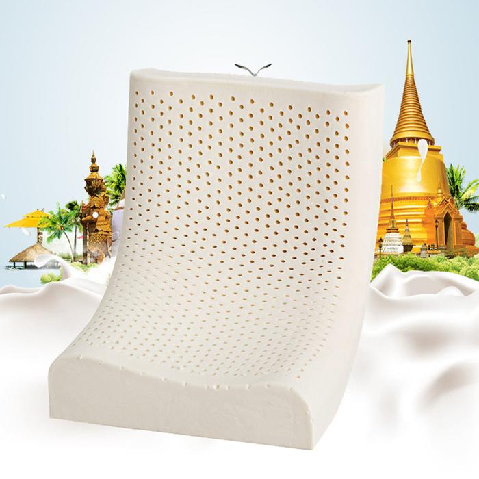 Gambar Natural Latex Pillow Adult Rubber Pillow Core Ergonomic Outline Design Sleeping Aid Comfortable Soft Honeycomb Anti-Snore dari marmanservixeac undefined Tokopedia