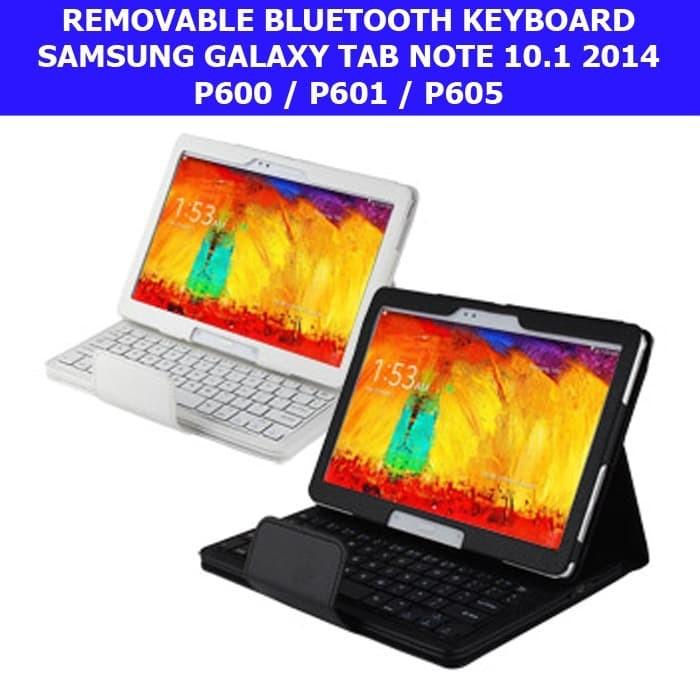 Gambar Samsung Galaxy Tab Note 10.1 10 2014 P601 P605 Bluetooth Keyboard Case - Hitam dari CV Kreasi Indah undefined Tokopedia