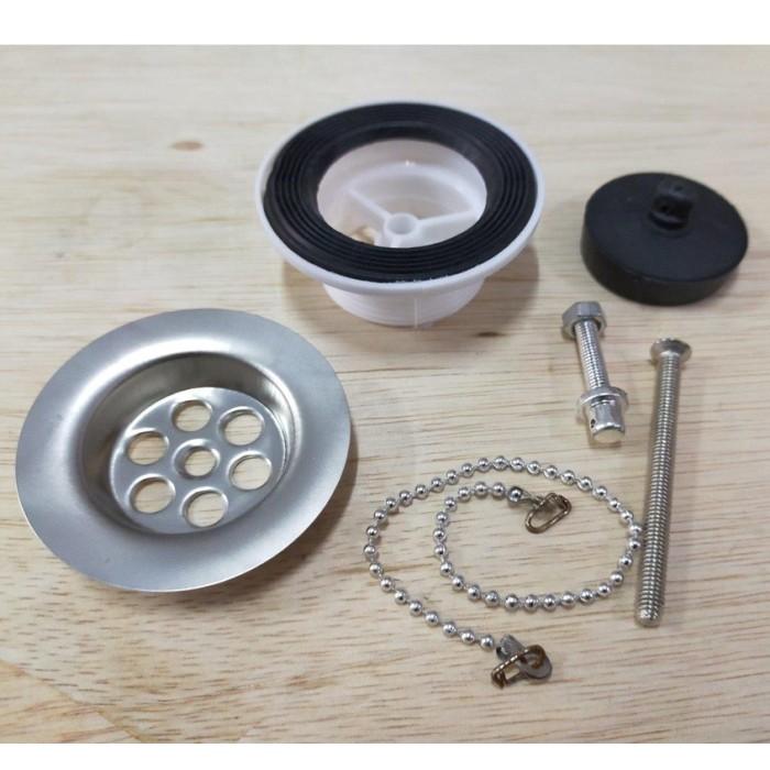 Gambar Afur Saringan Lubang Pembuangan Wastafel Bak Cuci Piring Ukuran 1 1/2 Inch & 1 1/4 Inch - 1 1/4 dari livingmartonline undefined Tokopedia