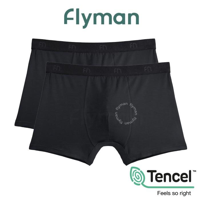 Gambar Flyman Celana Dalam Boxer Pria Modal Fabric Tencel 2 Pcs Fm 3056 New Berkualitas - Onyx, XXL dari WarkopJujutsu undefined Tokopedia