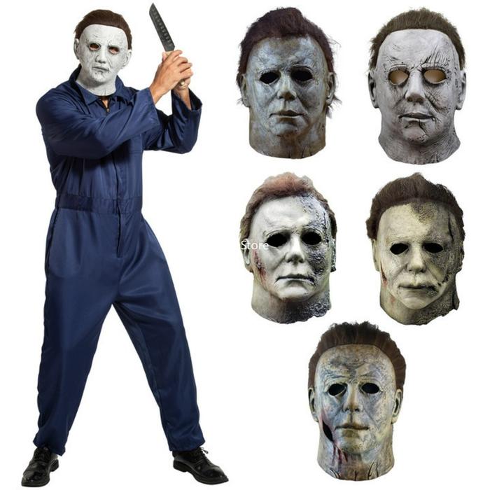 Gambar Terlaris! New! Topeng Michael Myers kostum Cosplay horor Halloween properti lateks dari Oracely one undefined Tokopedia