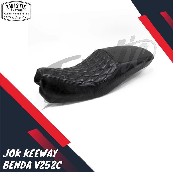 Gambar Jok Two Up Seat Motor Keeway Benda V252C V 252 C Wajik Garis Custom - Wajik HG dari TongBay undefined Tokopedia