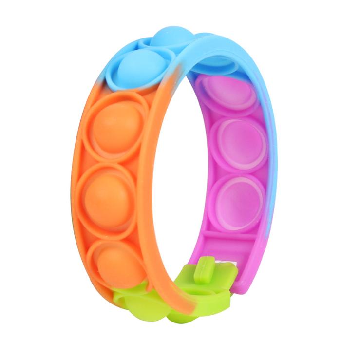 Gambar fidget bubble simple dimple toy fidget anti stress relief colorful silicone bracelet anxiety sensory for autism adhd children dari yolandastore2929 undefined Tokopedia