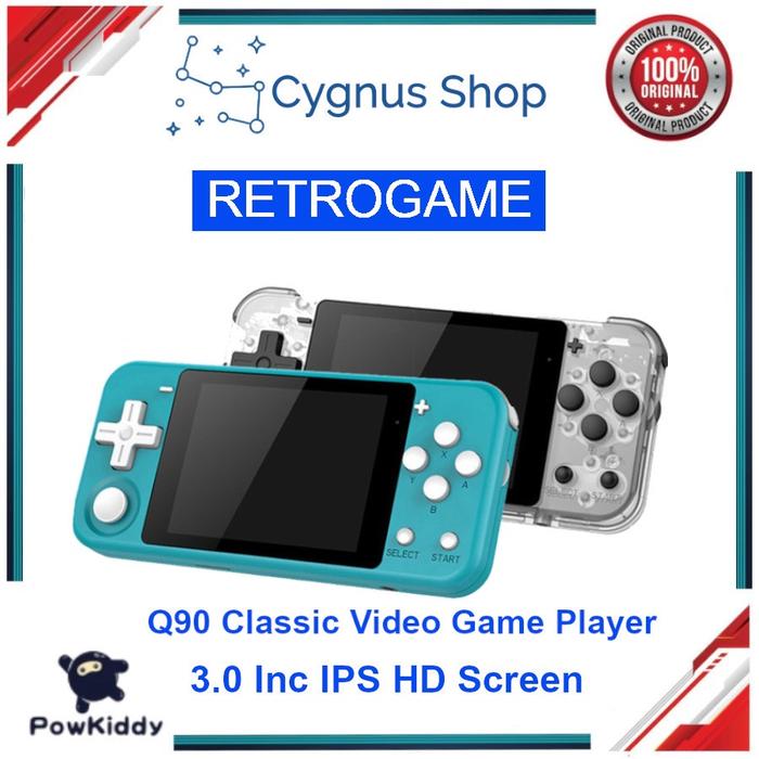 Jual POWKIDDY Q90 Retro Game Console Handheld inch IPS Screen