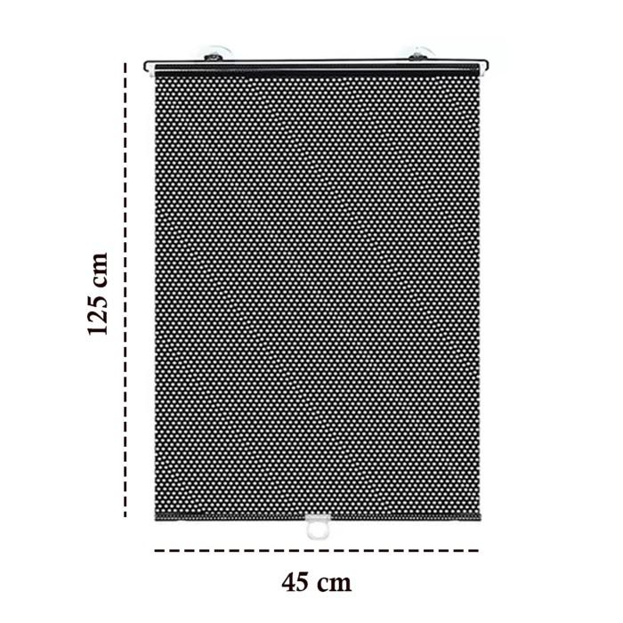 Gambar Tirai Jendela Gulung Tempel Kaca Rumah Kantor Mobil Window Roll Blind Anti UV - 40x125cm Hitam - 45x125cm Hitam dari ARZINDONESIA undefined Tokopedia