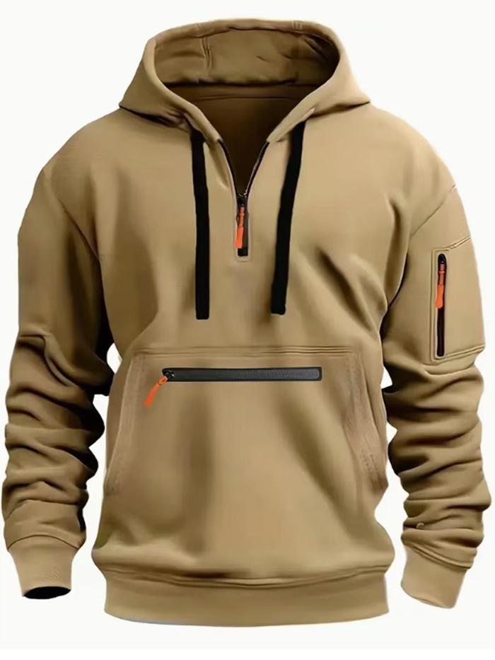 Jual Cross-border autumn and winter new men's hoodie hooded arm