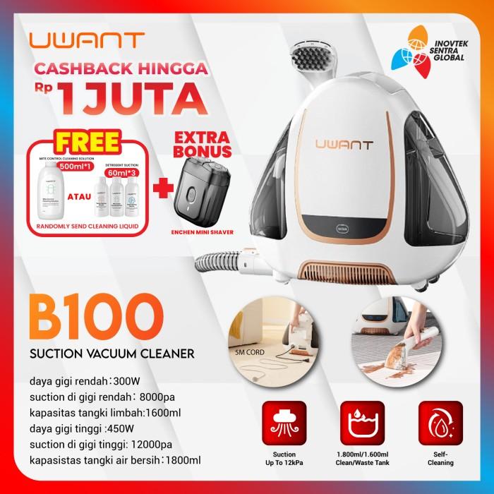 Gambar Uwant B100 Vacuum Cleaner - Vacuum Karpet Fabric Sofa Kasur - B100 dari Inovtek undefined Tokopedia