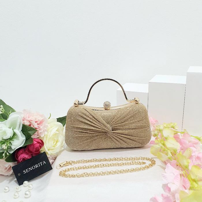 Gambar LeniaStoreId Tas Pesta Wanita 17 / Tas Kondangan / Clutch Bag Dompet Wisuda Lamaran Nikahan Wedding Bridesmaid Handbag Import Selempang Jinjing Mewah Cantik Elegan Murah Terbaru - Gold dari Leniastore.id undefined Tokopedia