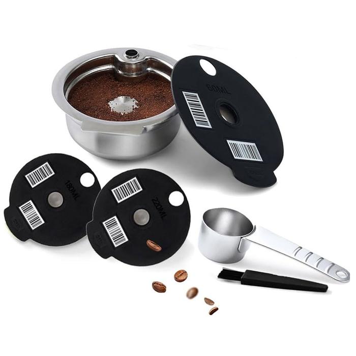 Jual Bosch Tassimo Reusable Pod Coffee Capsules Stainless Steel