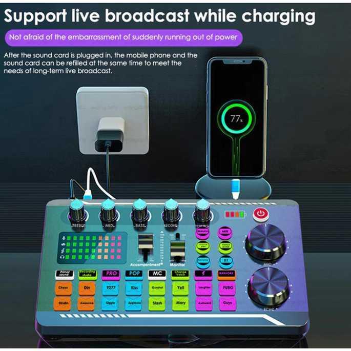 Gambar BEST SELLER TaffSTUDIO Pro Audio Interface Mixer Sound Card Live Karaoke / mixer audio mini kecil 4 chanel elektrik murah cuci gudang termurah berkualitas sound card live streaming karaoke suara bagus mini bluetooth murah lengkap / sound card v8 bluetooth dari PRESMOL MART undefined Tokopedia