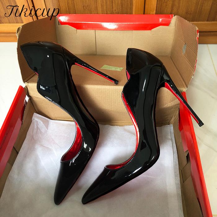 Jual Tikicup Elegant Fashion Curl Cut Women Pointy Toe 12cm High