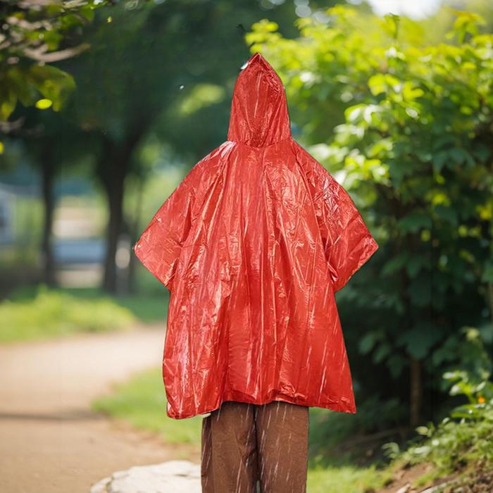 Waterproof Raincoat Red Raincoat With Hood Kids Red Raincoat Boys - Main Image