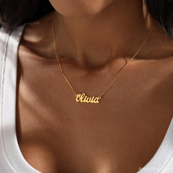 Jual Custom Name Necklaces For Women Personalized Stainless Steel
