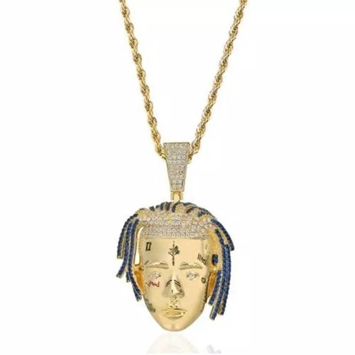 Gambar Paling Trend Kalung Hip-hop Rapper XXXTentacion Gaya Punk unisex dari Ara Sari undefined Tokopedia