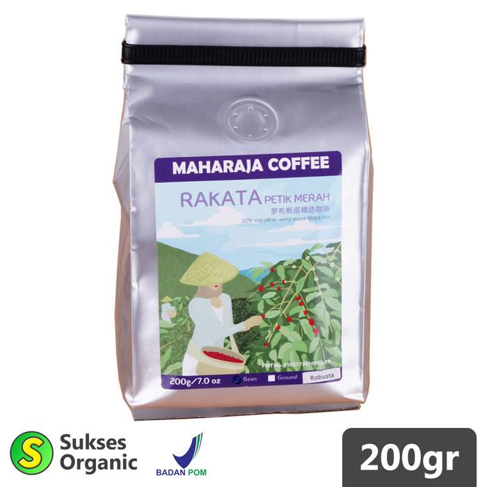Gambar Kopi RAKATA PETIK MERAH Blend Maharaja Coffee 200gr - GROUND dari Sukses Organic undefined Tokopedia