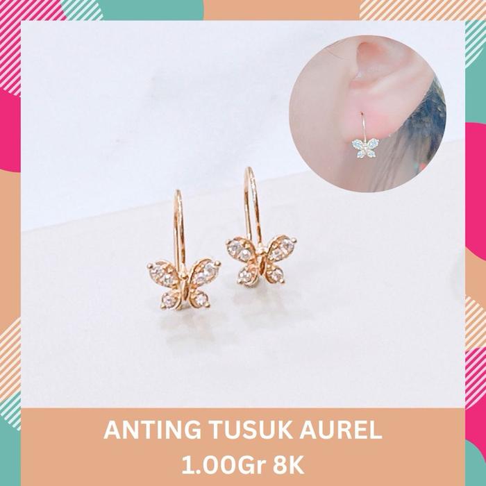 Gambar ANTING ANGSUR KUPU MATA AD PUTIH CANTIK 8K 1.00gr dari toko jangkar gold undefined Tokopedia